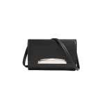 Brandon Maxwell Louise Pochette Bag in Black Leather | Coveti