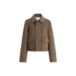 Brandon Maxwell Remi Jacket in Truffle | Coveti