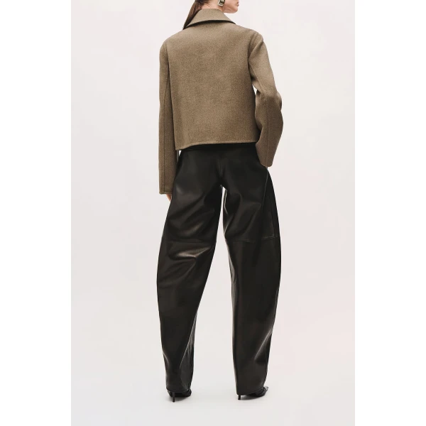 Brandon Maxwell Remi Jacket in Truffle | Jackets | Coveti