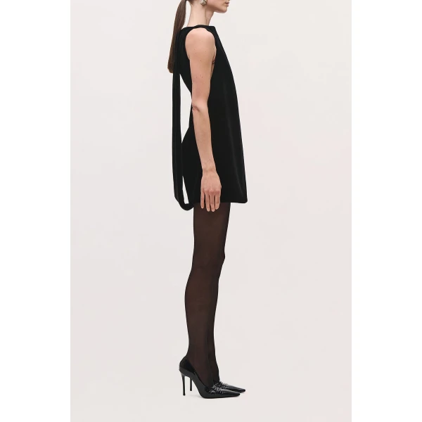 Brandon Maxwell Sable Mini Dress in Black | Mini Dresses | Coveti