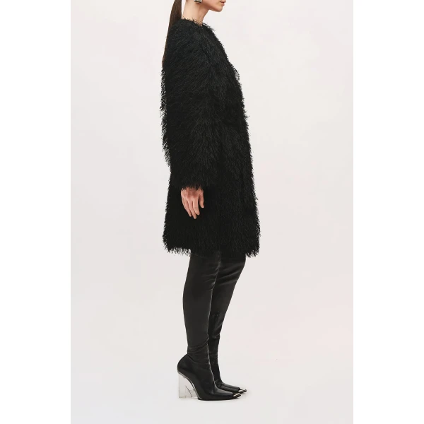 Brandon Maxwell Sabrina Coat in Black | Coats | Coveti