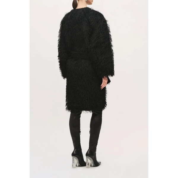 Brandon Maxwell Sabrina Coat in Black | Coats | Coveti