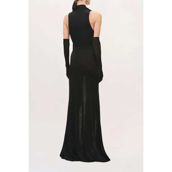 Brandon Maxwell Siena Tank Dress in Black | Maxi Dresses | Coveti