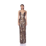 Bronx and Banco Allegra Gold Multi Maxi Dress | Maxi Dresses | Coveti