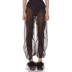 Bronx and Banco Black Organza Pant | Pants | Coveti
