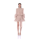 Bronx and Banco Chiffon Long Sleeve Mini Dress | Mini Dresses | Coveti