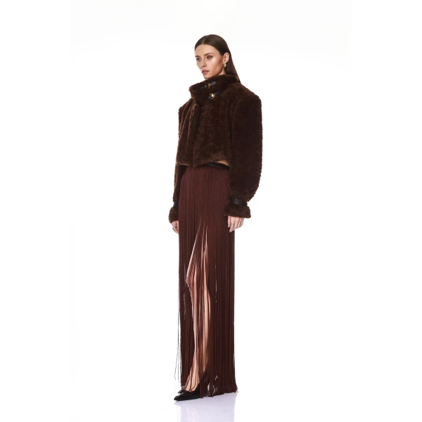 Bronx and Banco Faux Mink Long Sleeve Jacket | Jackets | Coveti