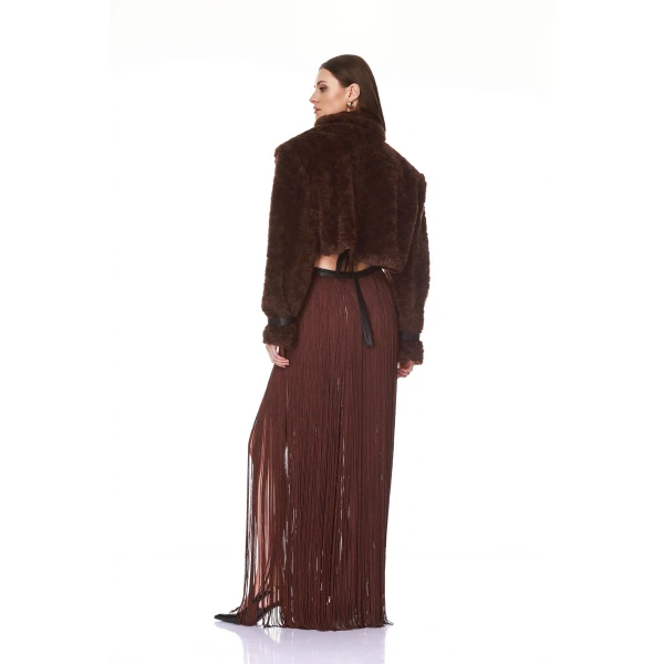 Bronx and Banco Faux Mink Long Sleeve Jacket | Jackets | Coveti