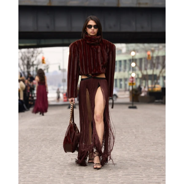 Bronx and Banco Faux Mink Long Sleeve Jacket | Jackets | Coveti