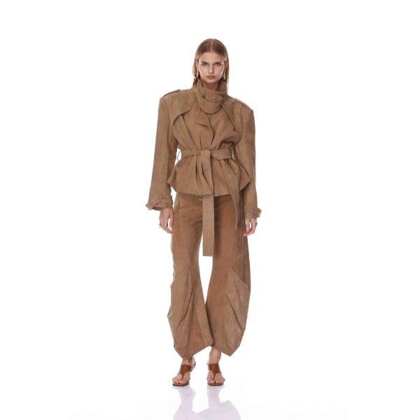Hayden Suede Belted Jacket