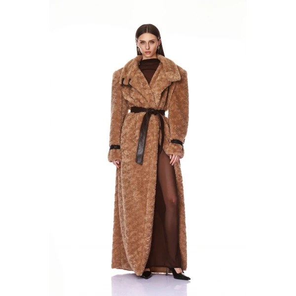 Bronx and Banco Long Teddy Coat | Coats | Coveti