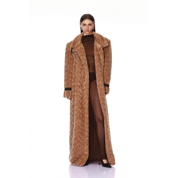 Bronx and Banco Long Teddy Coat | Coats | Coveti