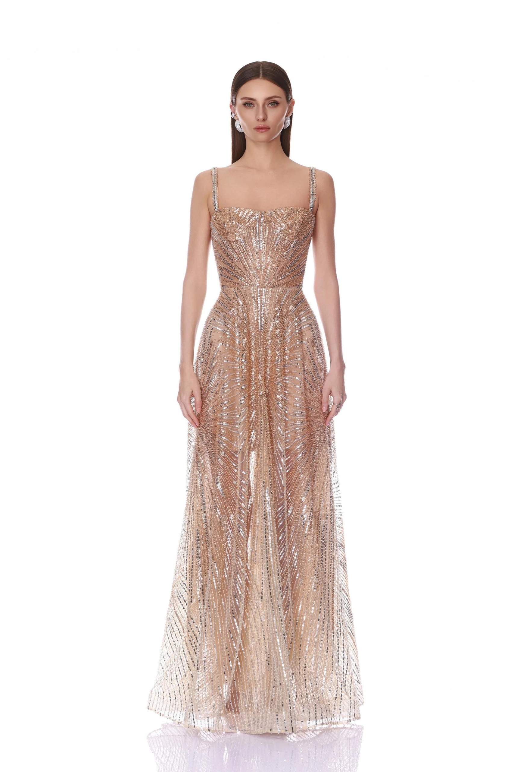 Bronx and Banco Midnight Sleeveless Embellished Tulle Gown 1 Bronx and Banco Midnight Sleeveless Embellished Tulle Gown | Evening Gowns | Coveti