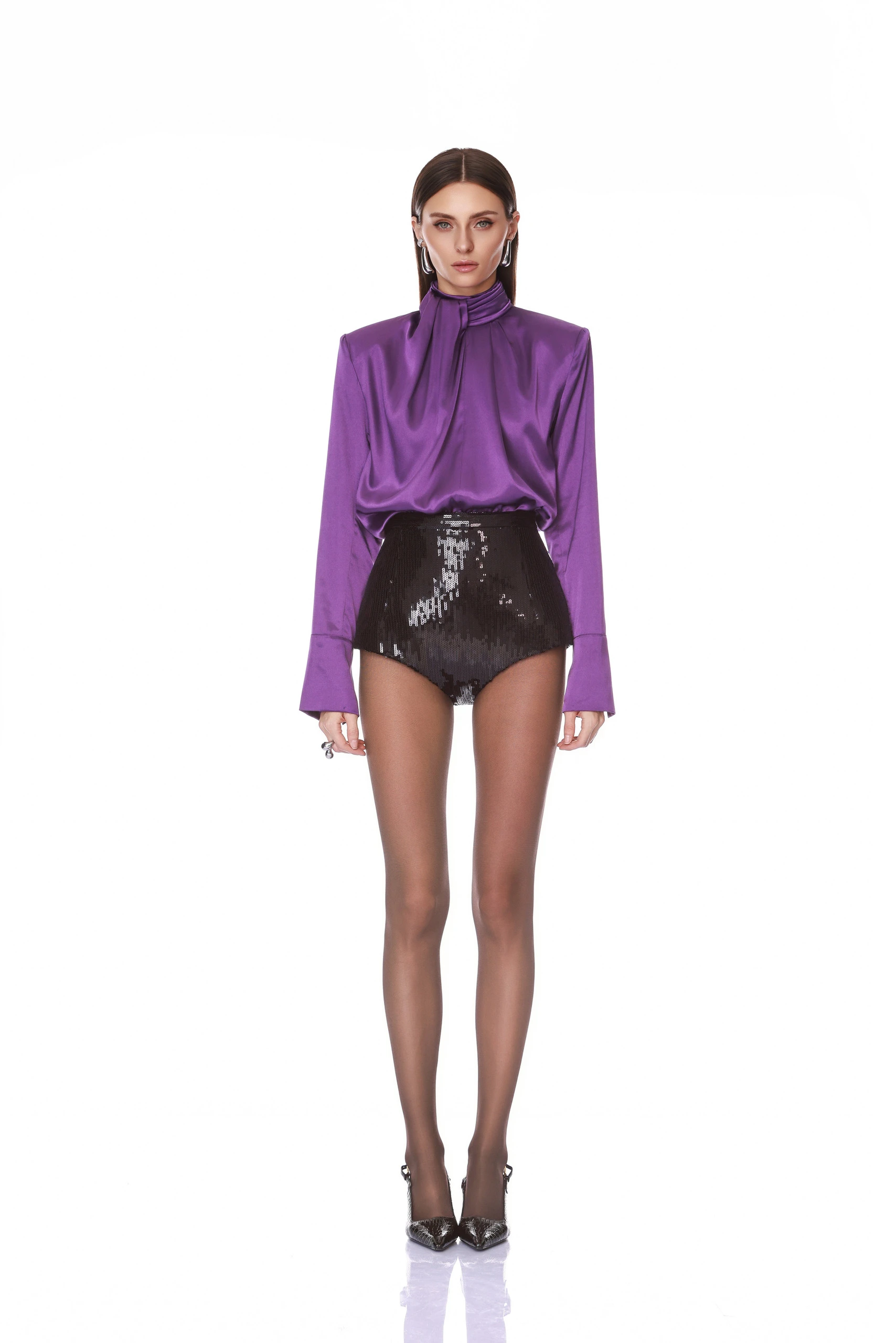 Bronx and Banco Renee Black Sequin Micro Shorts 2 Bronx and Banco Renee Black Sequin Micro Shorts | Shorts | Coveti