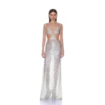 Bronx and Banco Seaside Sequin Cutout Maxi Dress | Maxi Dresses | Coveti