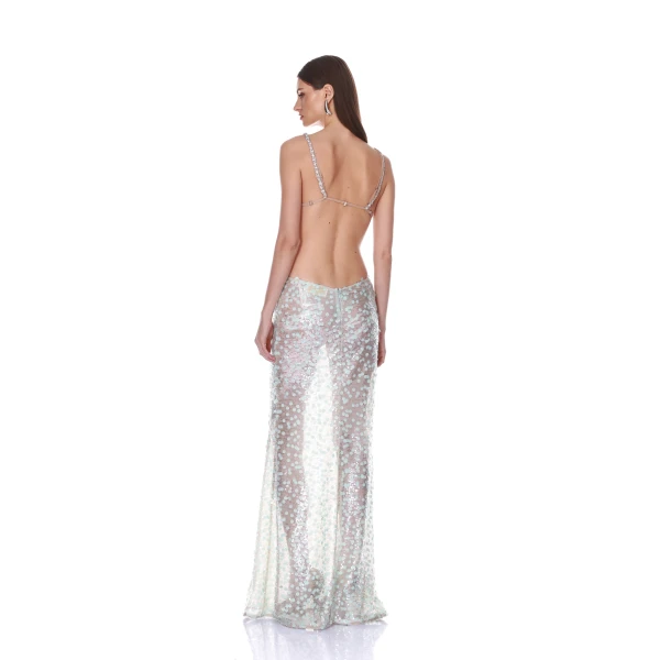 Bronx and Banco Seaside Sequin Cutout Maxi Dress | Maxi Dresses | Coveti