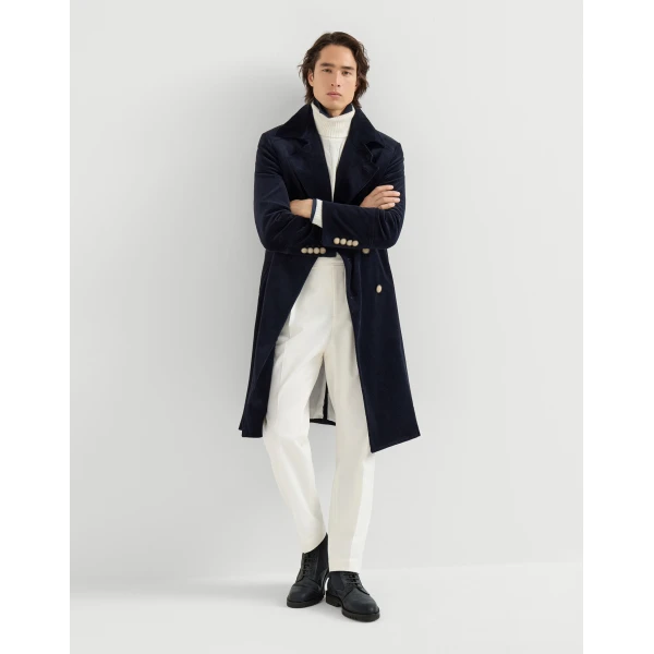 Brunello Cucinelli Aged calfskin and waxed nylon boots in Black, view 4 | Boots | Coveti