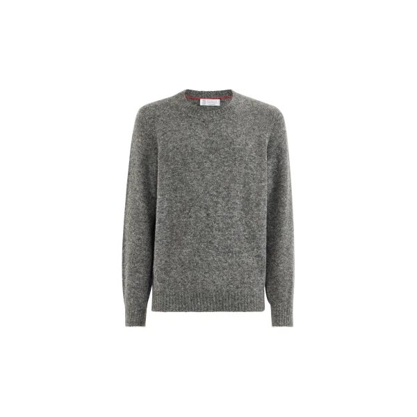 Alpaca-blend sweater in Anthracite