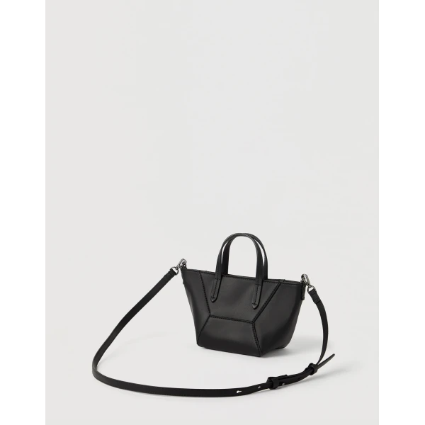 BC Duo mini bag in calfskin with monili in Black - Image 2
