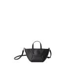 Brunello Cucinelli BC Duo mini bag in calfskin with monili in Black