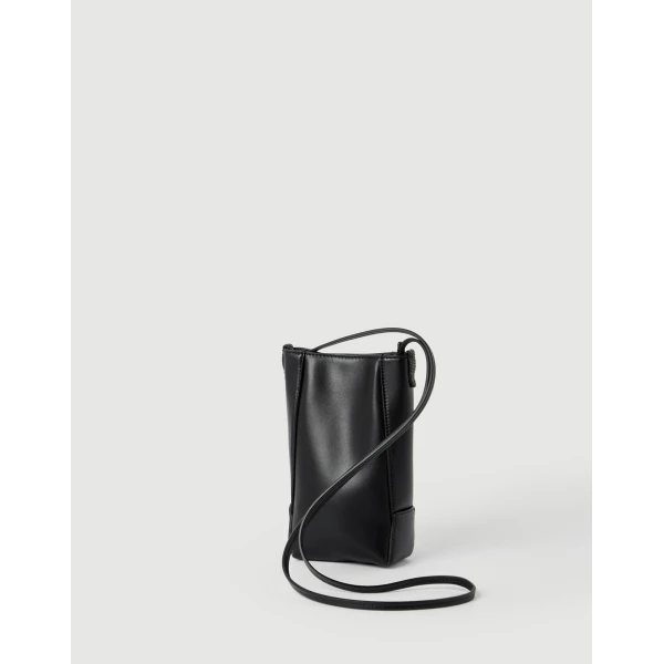 Brunello Cucinelli BC Duo phone holder in Black, view 2 | Phone Cases | Coveti