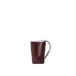 Brunello Cucinelli BC Duo phone holder in Burgundy | Phone Cases | Coveti