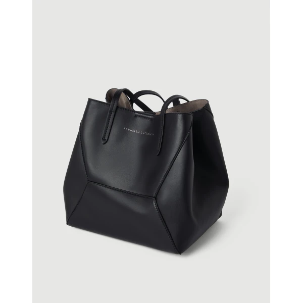 BC Duo small bag in calfskin with monili in Black - Image 3