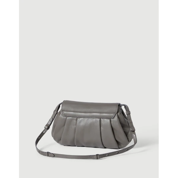 Boule bag in nappa leather in Stone Grey - Image 2