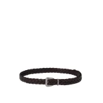 Brunello Cucinelli Braided leather belt in Brown | Belts | Coveti