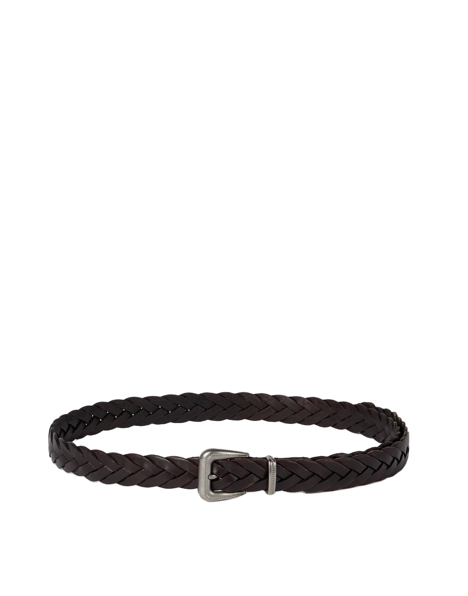 Brunello Cucinelli Braided leather belt in Brown Brunello Cucinelli Braided leather belt in Brown | Belts | Coveti