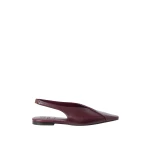 Brunello Cucinelli Calfiskin slingback flats in Burgundy