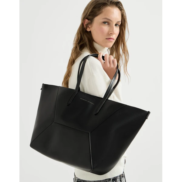 Calfskin BC Duo bag in Black - Image 4