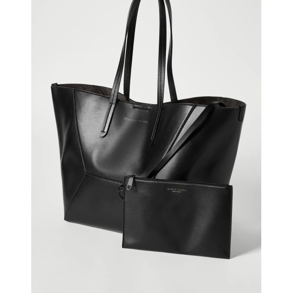 Calfskin BC Duo bag in Black - Image 5