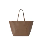 Brunello Cucinelli Calfskin BC Duo bag in Brown Gianduia