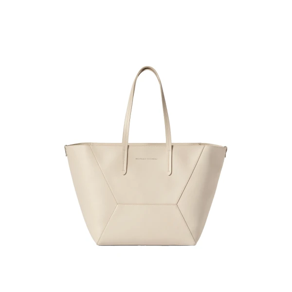 Calfskin BC Duo bag in Ivory