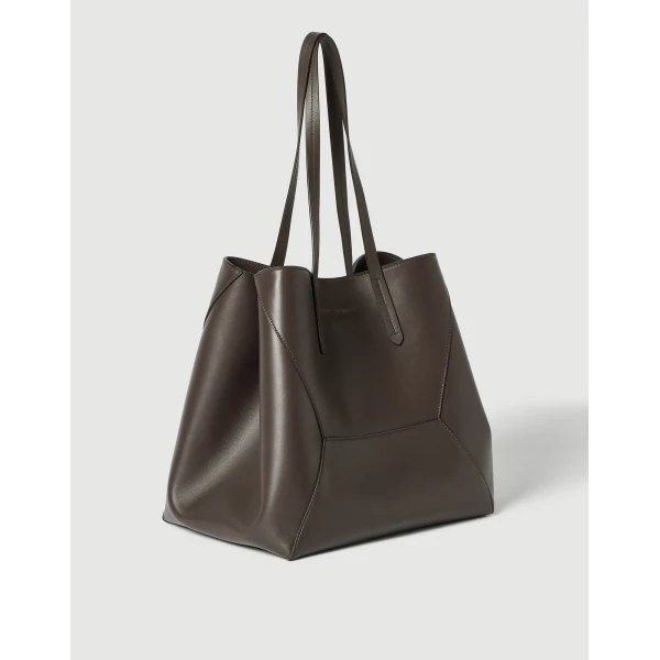 Calfskin BC Duo bag in Rust Brown - Image 3