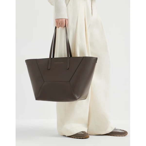 Calfskin BC Duo bag in Rust Brown - Image 4