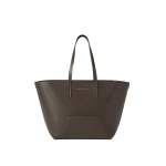 Brunello Cucinelli Calfskin BC Duo bag in Rust Brown