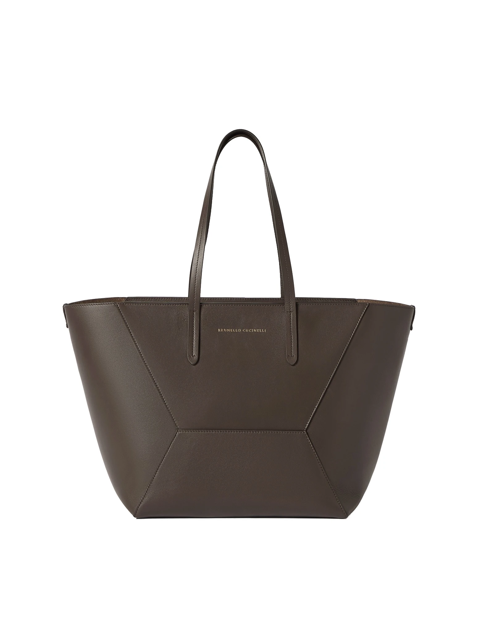 Brunello Cucinelli Calfskin BC Duo bag in Rust Brown | Buy Shoulder & Crossbody Bags at Coveti Brunello Cucinelli Calfskin BC Duo bag in Rust Brown