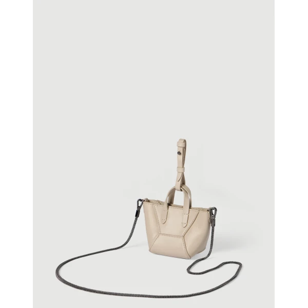 Calfskin BC Duo micro bag in Ivory - Image 2