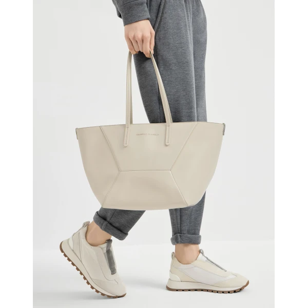 Calfskin BC Duo small bag in Ivory - Image 4