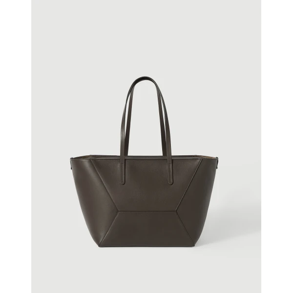 Calfskin BC Duo small bag in Rust Brown - Image 2