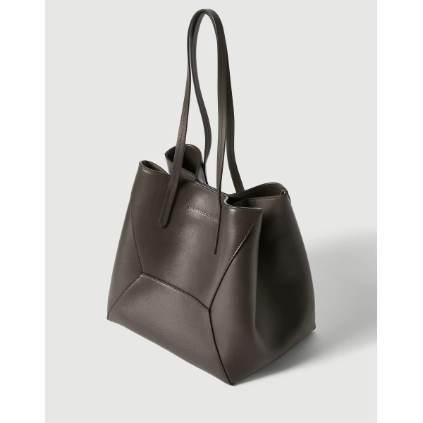 Calfskin BC Duo small bag in Rust Brown - Image 3