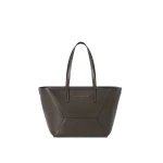 Brunello Cucinelli Calfskin BC Duo small bag in Rust Brown