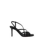 Brunello Cucinelli Calfskin heels with monili in Black