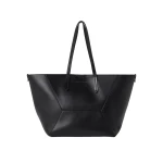 Brunello Cucinelli Calfskin large BC Duo bag in Black