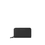 Brunello Cucinelli Calfskin wallet with monili in Black | Wallets & Purses | Coveti