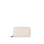 Brunello Cucinelli Calfskin wallet with monili in Ivory | Wallets & Purses | Coveti