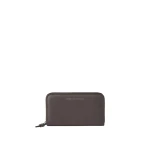 Brunello Cucinelli Calfskin wallet with monili in Rust Brown | Wallets & Purses | Coveti
