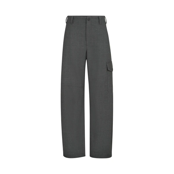 Cargo barrel trousers in Dark Grey